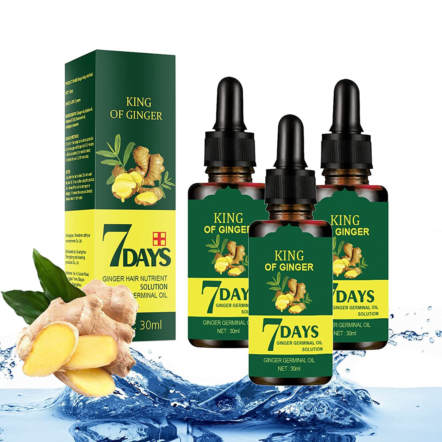 Ser Concentrat de Creștere a Părului cu Ghimbir